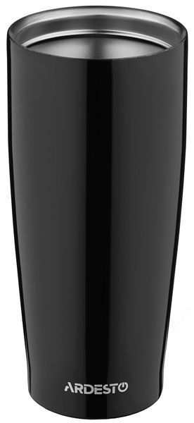 Ardesto Easy Travel 0.45L thermos cup, stainless steel, black. ArdestoAR2645TB photo