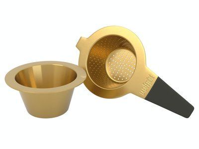 Заварник (ситечко для чаю) La Cafetiere EDITED TEA STRAINER GOLD, в коробці (5219170-CRT) La Cafetiere5219170-CRT фото