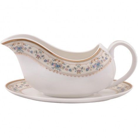 Столовий сервіз Dankotuwa Porcelain Aurora на 6 персон, 25 предметів, білий з квітковим декором Dankotuwa Porcelain101006307 фото