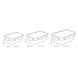 FRESHBOX container set of 3, 1,0, 1,5, 2,5 L, rectangular Tescoma892092 photo 2