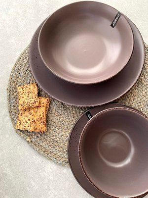 Dining set Ardesto Lucca Grey brown 30 pieces for 6 persons. ArdestoAR29GMC photo