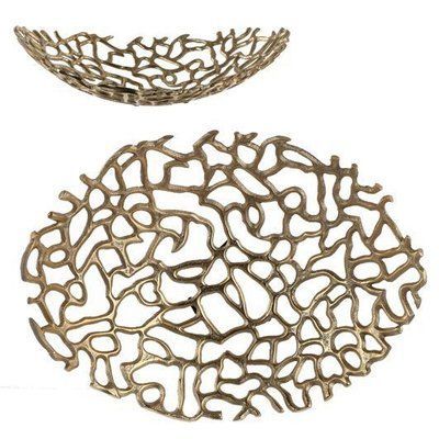 Блюдо для сервірування MICA BOWL gold (L:35 x W:26) см. 1054272-01-EDL MICA Decorations1054272-01-EDL фото