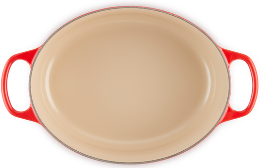 Овальна чавунна каструля Le Creuset Signature 29 см 4,7 л з кришкою, червона Le Creuset21178290602430 фото
