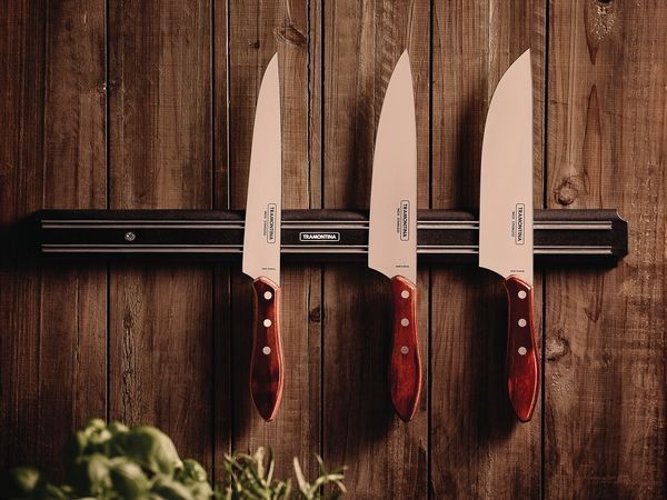 Meat knife 20.3 cm Tramontina Barbecue Polywood wide blade. Tramontina21191/178 photo