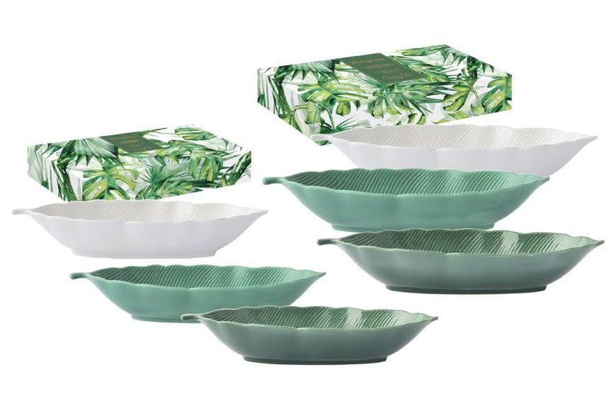 Dish Easy Life Madagascar 30x13 cm white. Easy Life111003102 photo