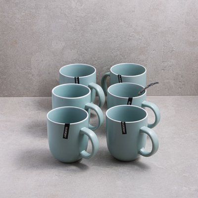Набір із 6 чашок Ardesto Cremona Pastel blue 390 мл ArdestoAR2939BC фото