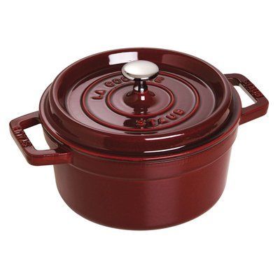 Staub Cast Iron Pot 2.6 liters 22 cm burgundy. Staub40509-355-0 photo