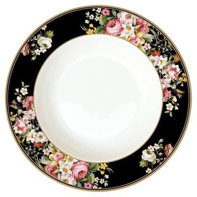 Тарілка Easy Life BLOOMING OPULENCE BLACK d:22,5 см. (R1360-BLOB) Easy LifeR1360-BLOB фото