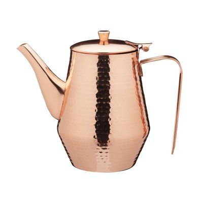 Кофейник с гарантией 5 лет Le'Xpress STAINLESS STEEL HAMMERED COPPER FINISH COFFEE POT, в коробке, 1100 мл. (KCLXTPOTCOP) Le'XpressKCLXTPOTCOP фото