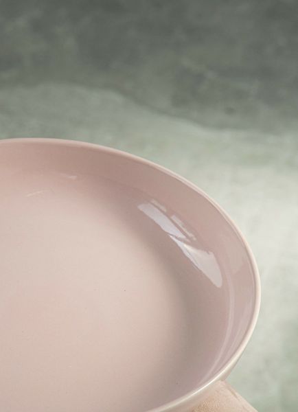 Тарілка глибока Dovbysh Porcelain Vona 24 см рожева Dovbysh Porcelain100035 фото