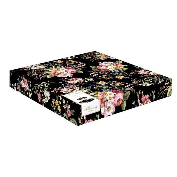 Сервировочная тарелка (2 уровня) Easy Life BLOOMING OPULENCE BLACK d:19/27 см. (R1352-BLOB) Easy LifeR1352-BLOB фото