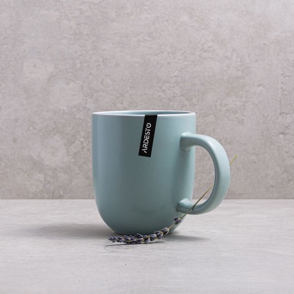 Set of 6 Ardesto Cremona Pastel blue cups, 390 ml. ArdestoAR2939BC photo