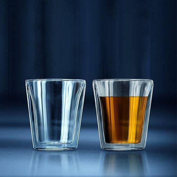 Set of 2 Bodum Canteen glasses, 200 ml each, with double walls. Bodum10109-10 photo