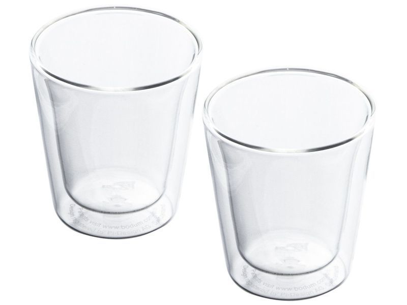 Set of 2 Bodum Canteen glasses, 200 ml each, with double walls. Bodum10109-10 photo