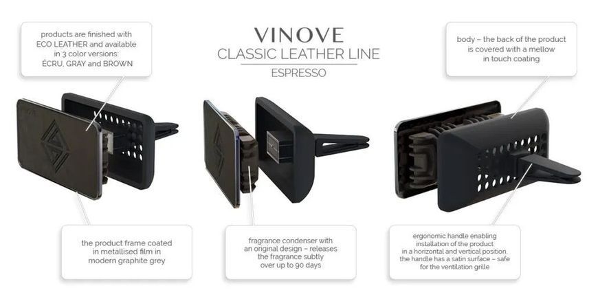 Vinove LEATHER Silverston (V16-01) car air freshener VinoveV16-10 photo