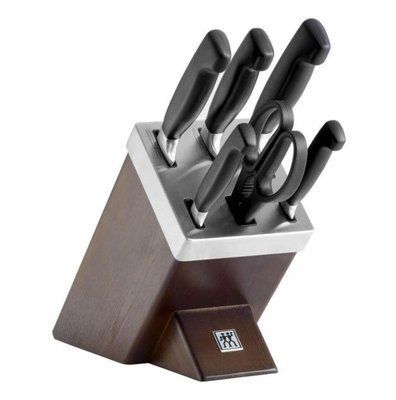 Zwilling Four Star 7-piece knife set with self-sharpening, brown. Zwilling35145-000-0 photo