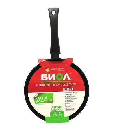 Сковорідка для млинців Biol Оптима 24 см антипригарна Biol24084P фото
