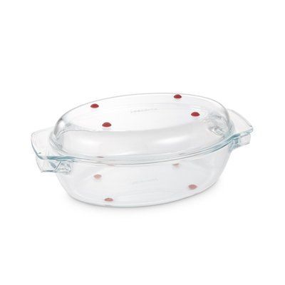 GrandCHEF oval roasting pan with lid, 35 x 21 cm, glass Tescoma629086 photo