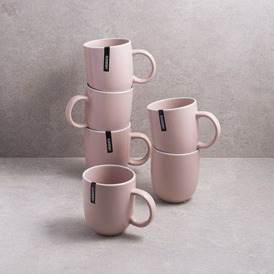 Набір із 6 чашок Ardesto Cremona Summer pink 390 мл ArdestoAR2939PC фото