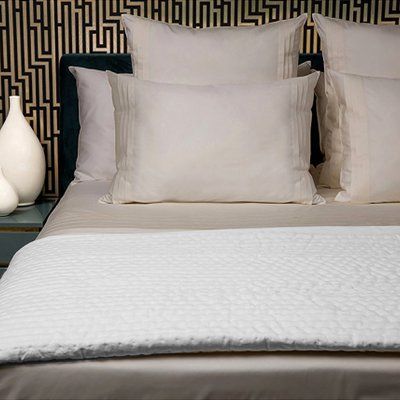 "Maze" throw bedspread CATHERINE_DENOUAL_Maze 240x130 White photo