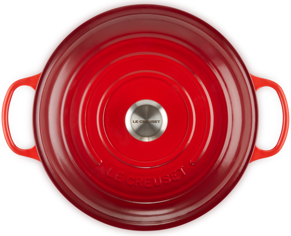 Кастрюля 3,5 л 30 см Le Creuset Signature низкая красная Le Creuset21180300602430 фото