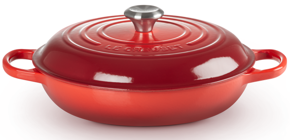 Кастрюля 3,5 л 30 см Le Creuset Signature низкая красная Le Creuset21180300602430 фото