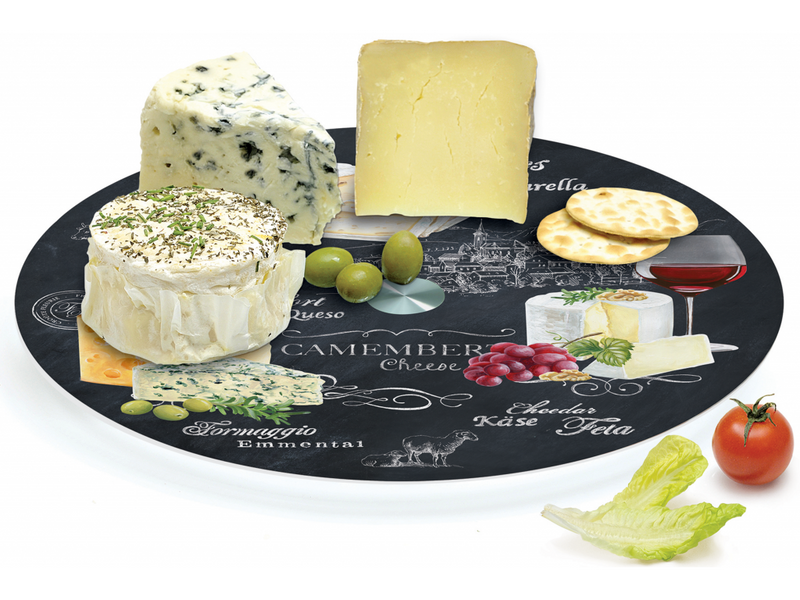 Сервірувальне блюдо (що обертається) Easy Life WORLD OF CHEESE (R0441-WOCH) Easy LifeR0441-WOCH фото