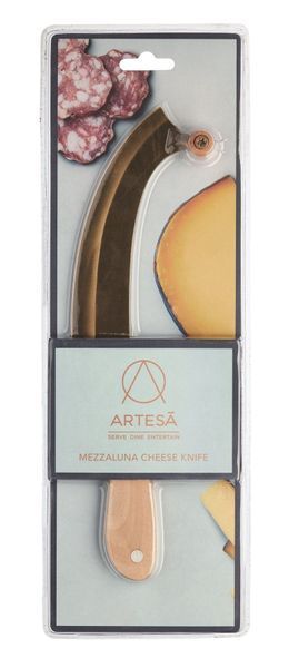Ніж сирний (mezzaluna) Artesa STAINLESS STEEL MEZZALUNA CHEESE KNIFE (ARTMEZKNIFE) ArtesaARTMEZKNIFE фото