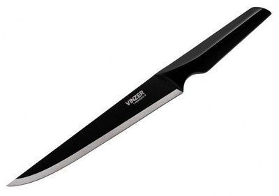 Нож для мяса Vinzer Geometry Nero line 20,3 см Vinzer50303 фото