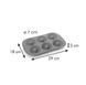 Tescoma Delicia Silicon Prime Mini Cake Mold 29x18 cm Tescoma629437 photo 3