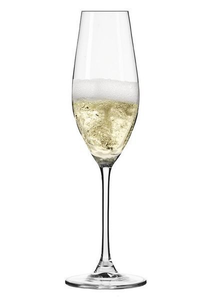 Set of 6 champagne glasses 210 ml Krosno Splendour. Krosno5900345789026 photo