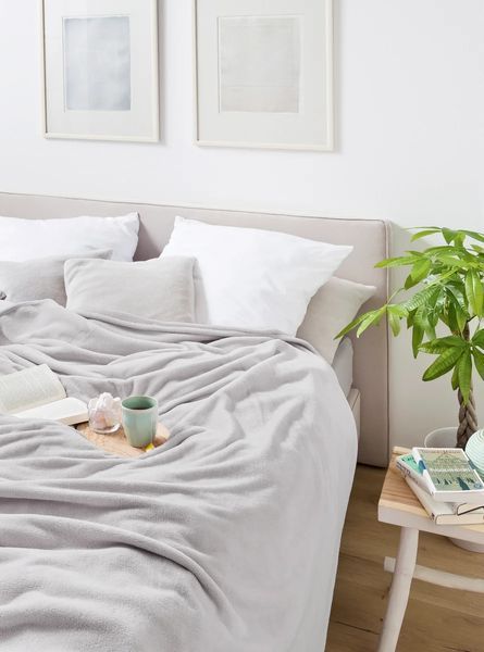 Plaid BIEDERLACK Soft&Cover 900 GR SILBER, 150x200 cm luli696076 photo