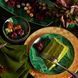 Блюдо для пирожных инкрустированное золотом "Malachite" L_OBJET_DAC714 фото 3