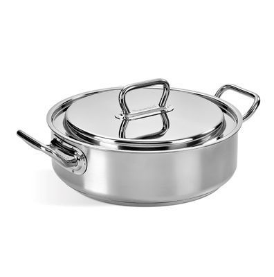 Кастрюля низкая с крышкой PROFESSIONAL 28 см, 4.5 л Barazzoni169604028 фото