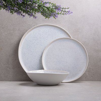 Столовый сервиз на 4 персоны White stone 12 предметов N'BJM153W фото