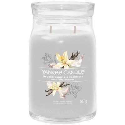 Ароматична свічка Smoked Vanilla & Cashmere Large Yankee Candle Yankee_Candle_1629989E фото