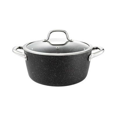 PRESIDENT Stone saucepan with lid, 24 cm diameter, 4,5 l Tescoma780335 photo