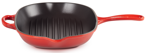 Le Creuset Cerise 32 cm cast iron oval red grill pan. Le Creuset20194320600422 photo