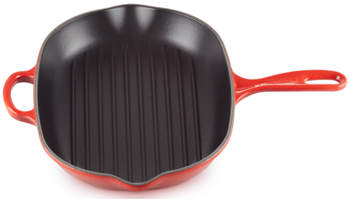 Le Creuset Cerise 32 cm cast iron oval red grill pan. Le Creuset20194320600422 photo