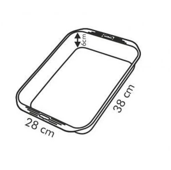Форма для випікання Tescoma Saphir 38x28 см глибока Tescoma624604 фото