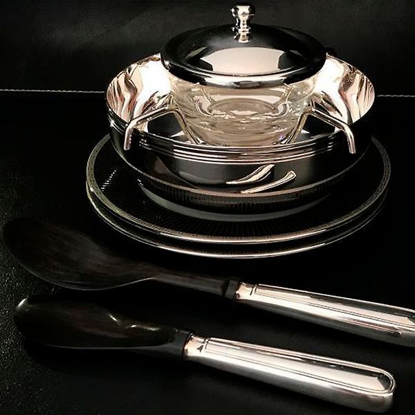 Silver-plated caviar knife "Albi" CHRISTOFLE_4224625 photo