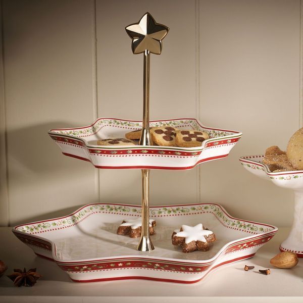Фруктовница Villeroy & Boch Winter Bakery Delight 25,5 см двухъярусная Villeroy & Boch1486127882 фото