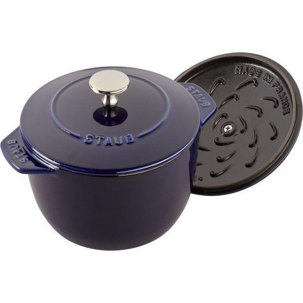 Staub Cast Iron Rice Cooker 1.7L, dark blue. Staub11721691 photo