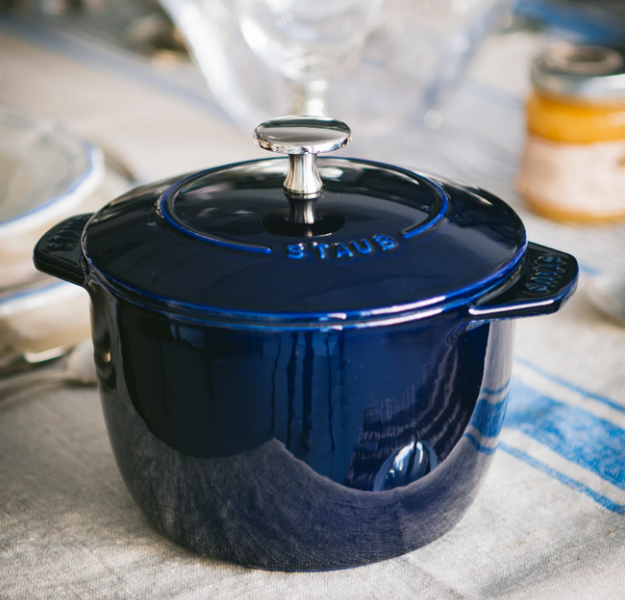 Staub Cast Iron Rice Cooker 1.7L, dark blue. Staub11721691 photo