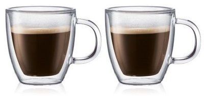 Set of Bodum Bistro espresso cups, 2 pieces, 150 ml, with double walls. Bodum10602-10 photo