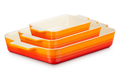 Набір із 3 форм для запікання Le Creuset Classic помаранчевий LEGOURMET79161000900080 фото