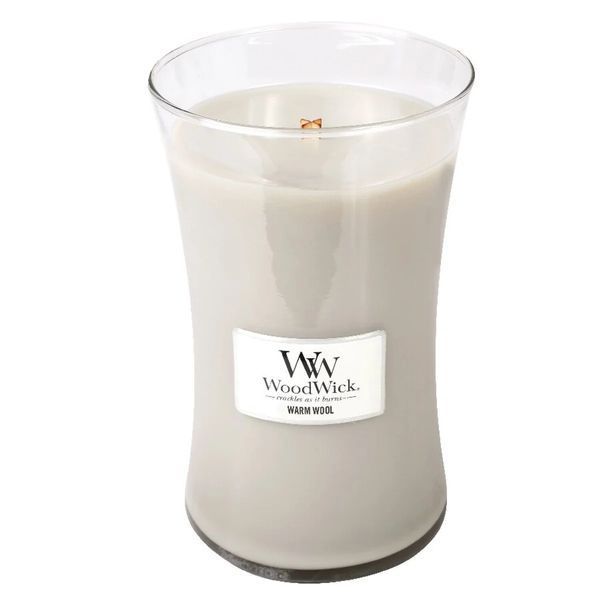 Ароматична свічка з ароматом теплої шерсті Woodwick Ellipse Warm Wool Woodwick_1725423E_609 фото