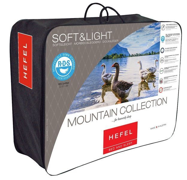 Одеяло пуховое Hefel Mont Blanc 90/10 (GD) Всесезонное HefelD246515GD6 фото