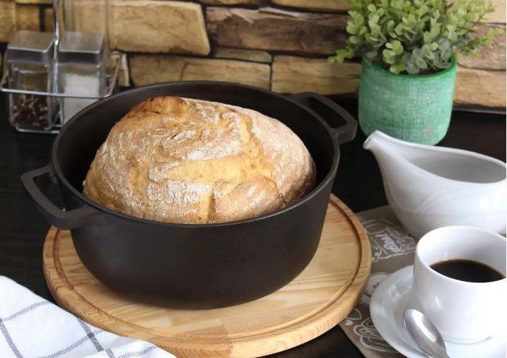 Чугунная кастрюля без крышки Brizoll Casserole 6 л BrizollP-6L фото