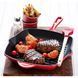 Le Creuset Cerise 26 cm cast iron square red grill pan. Le Creuset20183260600422 photo 7